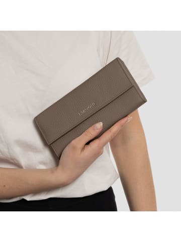 Lazarotti Bologna Leather Geldbörse Leder 19 cm in taupe