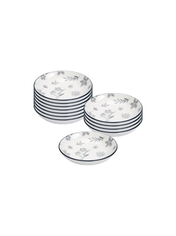 Ritzenhoff & Breker 12er Set Dipschalen Sendai Blume ø 10,3 cm grau in grau