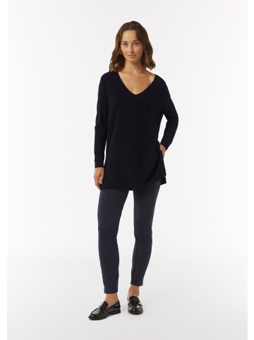 comma Strickpullover langarm in Blau