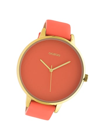 Oozoo Analog-Armbanduhr Oozoo Timepieces pfirsichrosa extra groß (ca. 48mm)