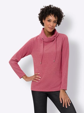 Sieh an! Sweatshirt in rot-meliert