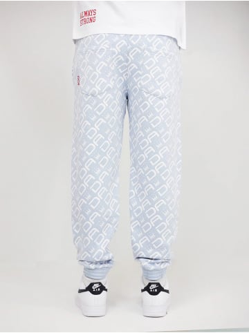 DADA Baggy Design Jogginghose All Over Print mit Kordelzug in Blau