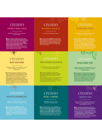 Creano 3er Set Advents-Kalender Kräuter-Früchte -Tee BIO