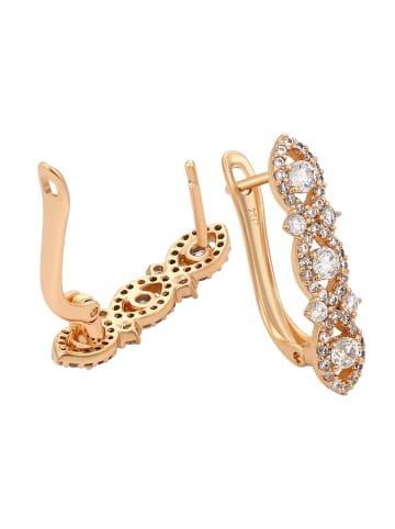 faina Women Earrings in Rose Gold White