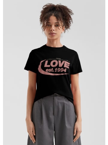 QS T-Shirt in 99D0_schwarz