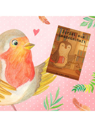 Mr. & Mrs. Panda Grußkarte Jurist Leidenschaft Design mit Spruch in Weiß