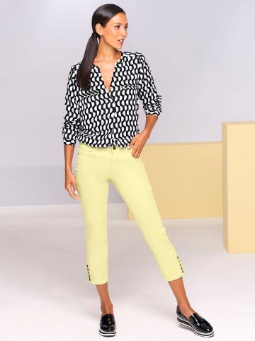 Heine Schlupf-Bluse in schwarz-ecru