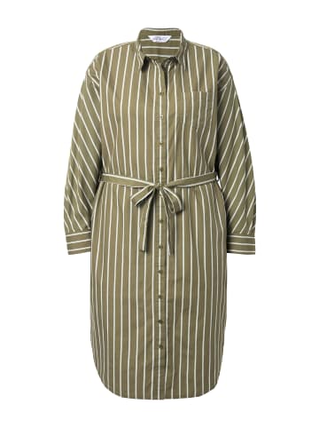 Studio Untold Midikleid in dunkles olive