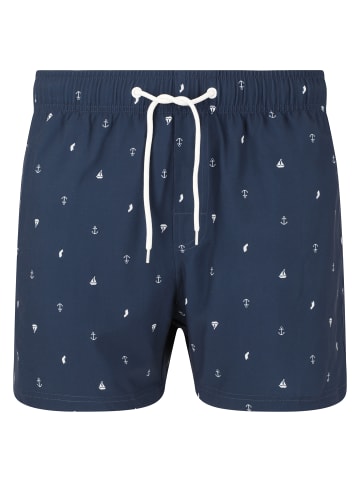 Cruz Badeshorts Werner in Print 3608 Navy sailor