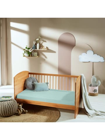 Erwin Müller Frottee Kinder-Spannbettlaken 2er-Pack Erding in mint