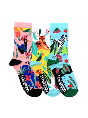 United Oddsocks Socken 3er Pack in Zebra