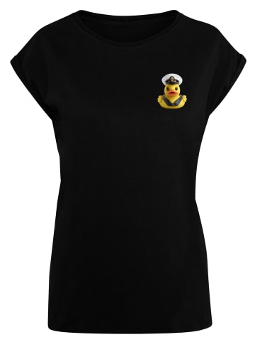 F4NT4STIC T-Shirt Rubber Duck Captain Short Sleeve in schwarz