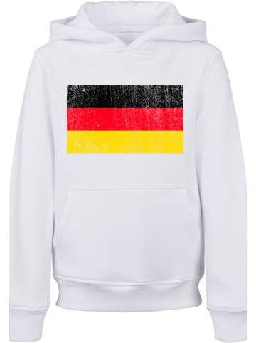 F4NT4STIC Hoodie Germany Deutschland Flagge distressed in weiß