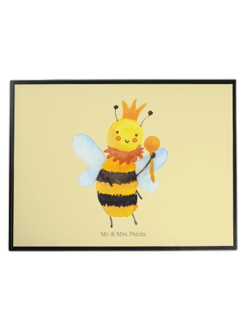 Mr. & Mrs. Panda Schreibtischauflage Biene König ohne Spruch in Gelb Pastell