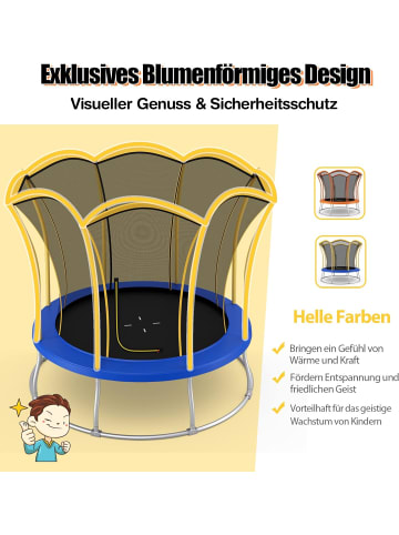 COSTWAY φ304cm Gartentrampolin in Gelb