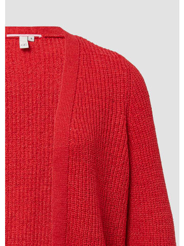 QS Strickjacke langarm in Rot