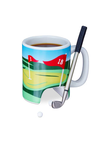 relaxdays 2x Golftasse in Bunt