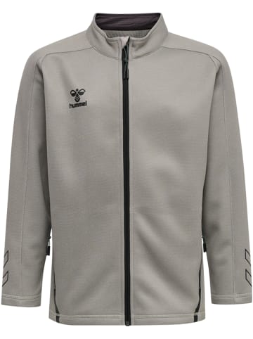 Hummel Hummel Zip Jacke Hmlcima Multisport Kinder Atmungsaktiv Schnelltrocknend in GREY MELANGE