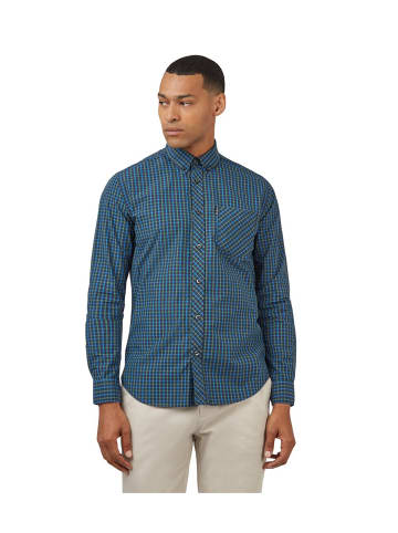 Ben Sherman Signature House Check Shirt in Blau