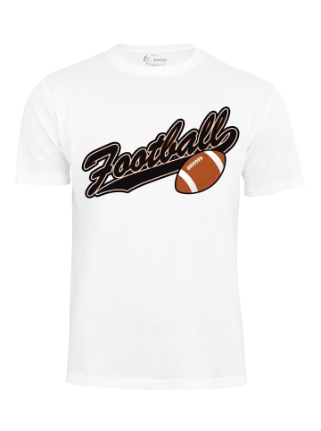 Cotton Prime® T-Shirt American Football in weiss