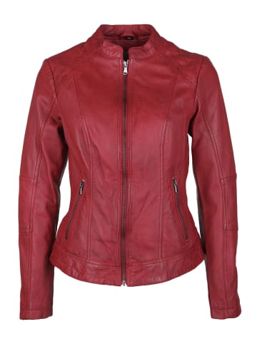 7eleven Lederjacke CONA in red