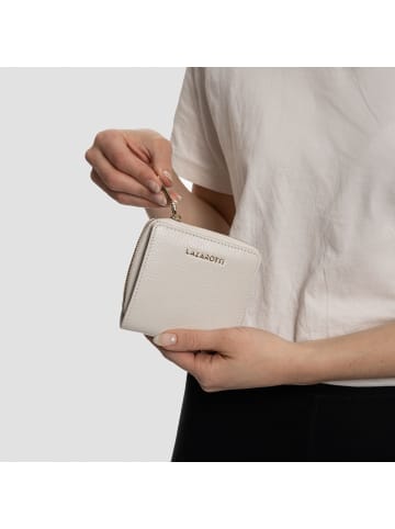 Lazarotti Bologna Leather Medium Zip-Around Geldbörse Leder 10 cm in cream