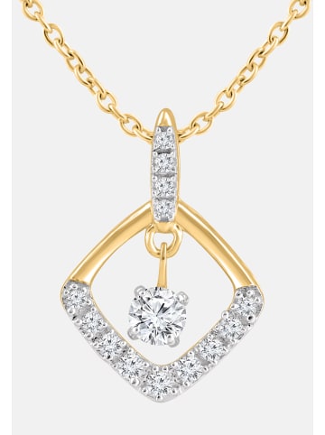 Diamant Exquis Halskette aus 585 Gelbgold mit Diamant