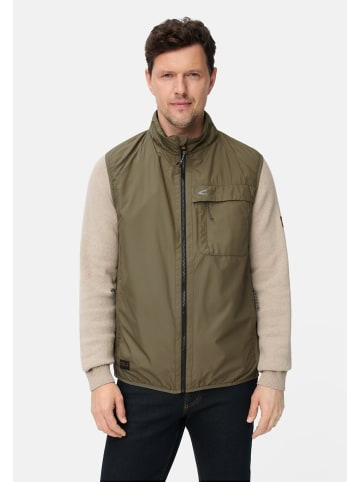 Camel Active Outdoor Weste aus wasserabweisendem Material in Olivgrün