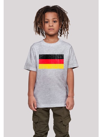 F4NT4STIC T-Shirt Germany Deutschland Flagge distressed in grau meliert