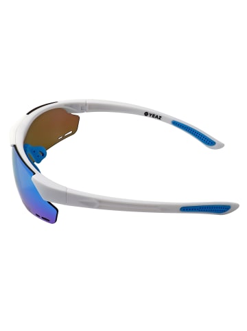 YEAZ SUNUP set magnet-sport-sonnenbrille in mattweiß