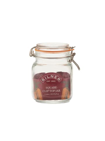 Kilner KILNER | Einkochglas, CLIP SQUARE, klar, 1 L