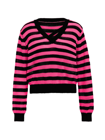 sweeties by leo Strickpullover in Schwarz Pink