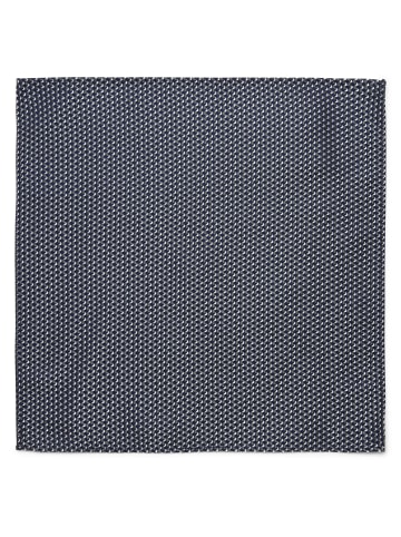 Finshley & Harding London Fliege und Einstecktuch in marine schilf - 0001