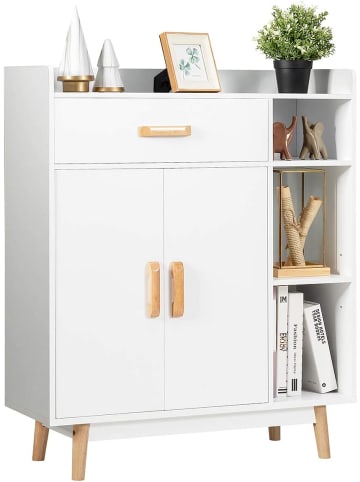COSTWAY Sideboard 80x30x95cm in Weiß
