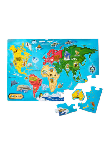 Melissa & Doug Weltkartenbodenpuzzle- ab 3 Jahren