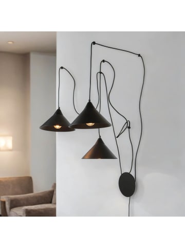 Licht-Erlebnisse Pendelleuchte (B)29 x (T)40 cm in SchwarzSchwarz