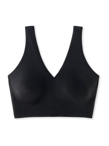 Schiesser Bustier Lasercut Invisible Soft in Black