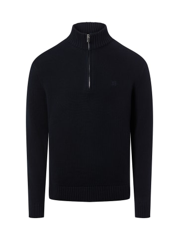 Nils Sundström Strickpullover in marine - 0001