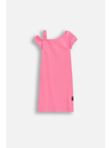 Coccodrillo Geripptes Kleid in rosa