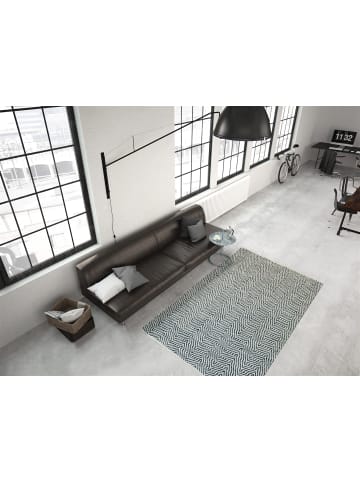 Kayoom Wohnzimmer Teppich – Webteppich Aperitif 410 in grau - rechteckig