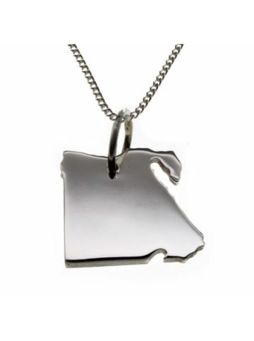 Schmuckador 50cm Halskette + Ägypten Anhänger in massiv 925 Silber in silber