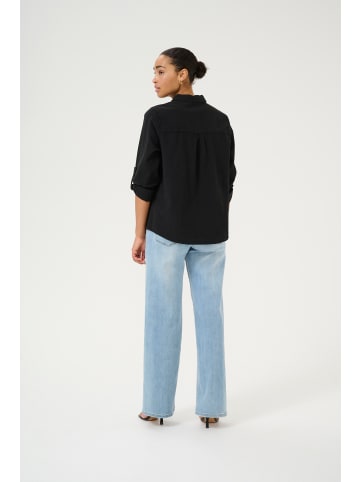 Kaffe Langarm - Hemd KAnaya Regular fit in Black Deep