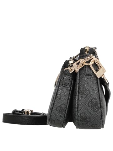 Guess Noelle II DBL - Umhängetasche 24 cm (dark taupe logo) in coal logo