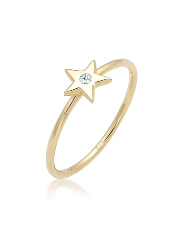 Elli DIAMONDS  Ring 375 Gelbgold Sterne, Astro, Stern in Gold