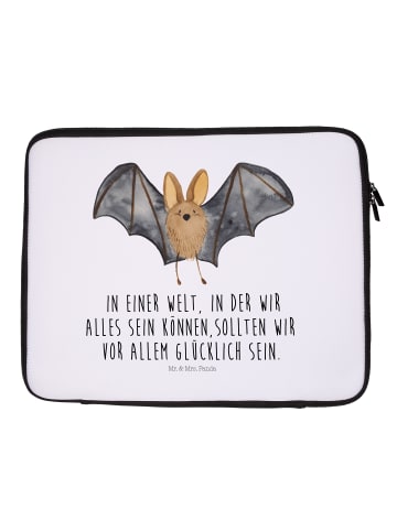 Mr. & Mrs. Panda Notebook Tasche Fledermaus Flügel mit Spruch in Weiß