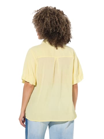 Ulla Popken Hemdbluse in blassgelb