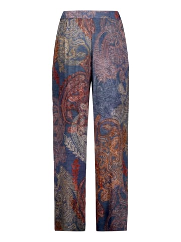 Betty Barclay Marlene-Hose mit elastischem Bund in Blau/Rot