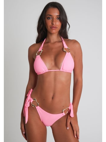 Moda Minx Bikinioberteil Irregular Hoop Triangle Top in pink