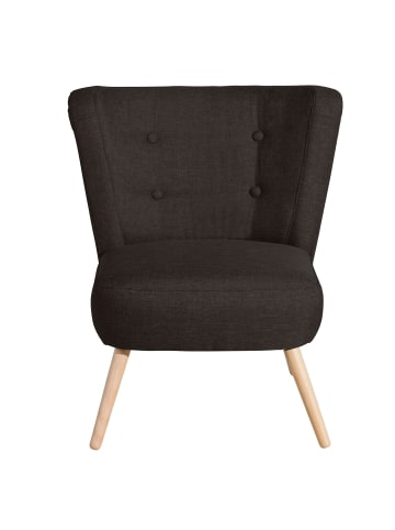 58 aufm Kessel SESSEL Kassi Bezug Flachgewebe Buche natur / schoko