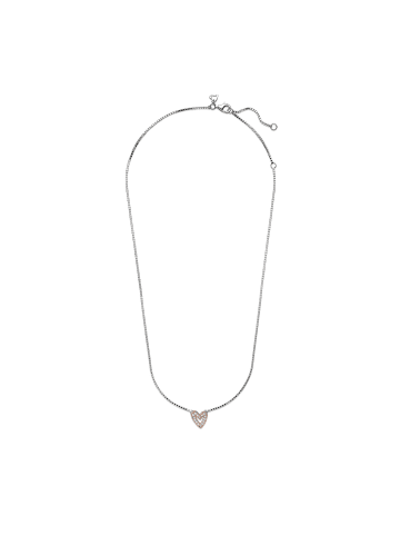 Pandora Silber/14K rosé vegoldete Metalllegierung Collier 45 cm